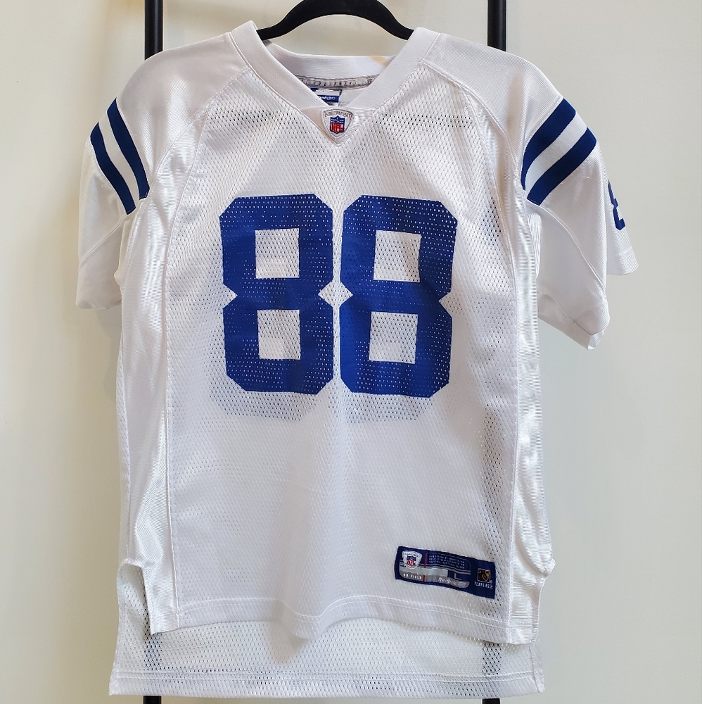 NFL Reebok Colts Marvin Harrison #88 Jersey White Kids L 14-16